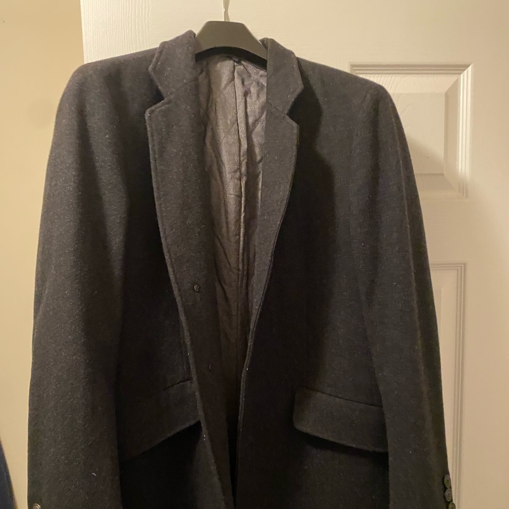 Men’s Coat Black Size 105 (38R, 40S), Good Condition